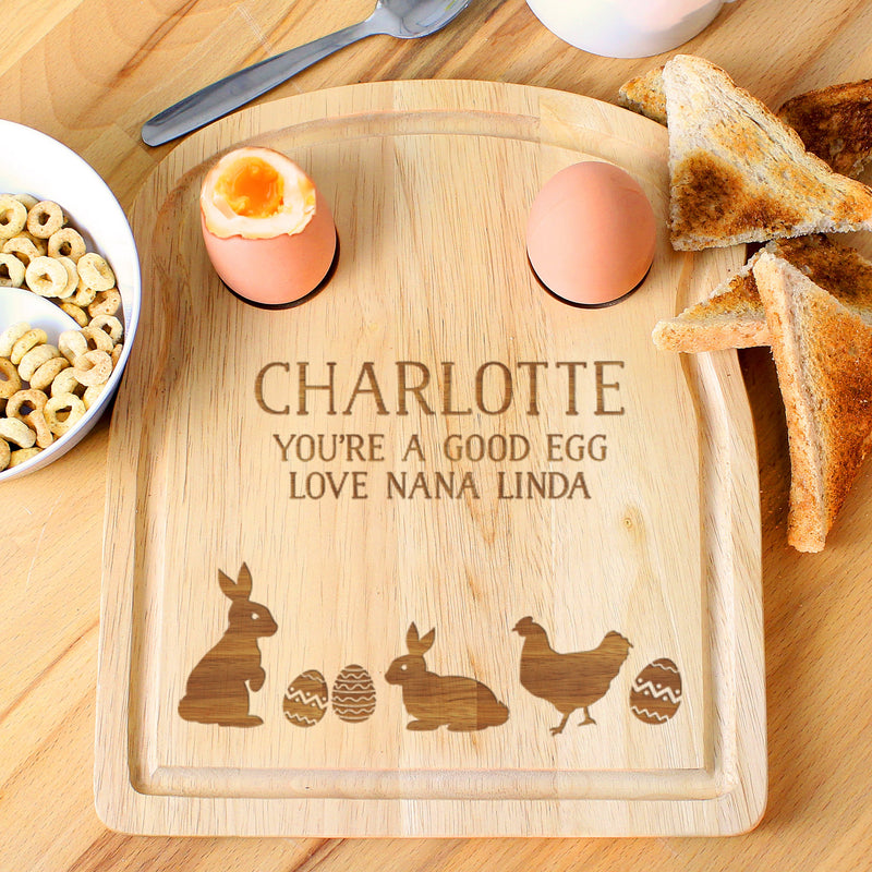 Personalised Spring Egg & Toast Board PureEssenceGreetings
