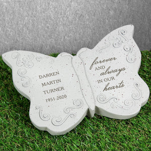 Forever and Always Memorial Personalised Butterfly - PureEssenceGreetings 