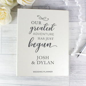 Personalised Our Greatest Adventure Wedding Planner - PureEssenceGreetings