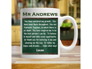 Personalised Teacher Mug | Inspirational PureEssenceGreetings