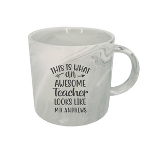 Personalised Awesome Teacher Mug | PureEssenceGreetings