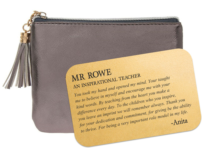 Teacher Wallet Card | Thank You PureEssenceGreetings