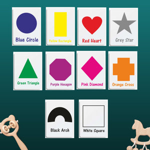 Shapes and Colours Flash Cards with Personalised Box PureEssenceGreetings