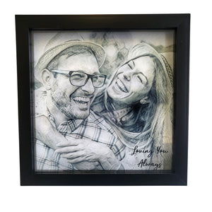 3D Effect Personalised Photo Box Frame PureEssenceGreetings