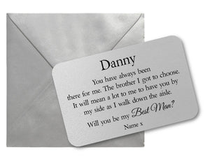 Will You Be My Best Man Wallet Card - PureEssenceGreetings 