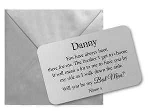 Will You Be My Best Man Wallet Card - PureEssenceGreetings