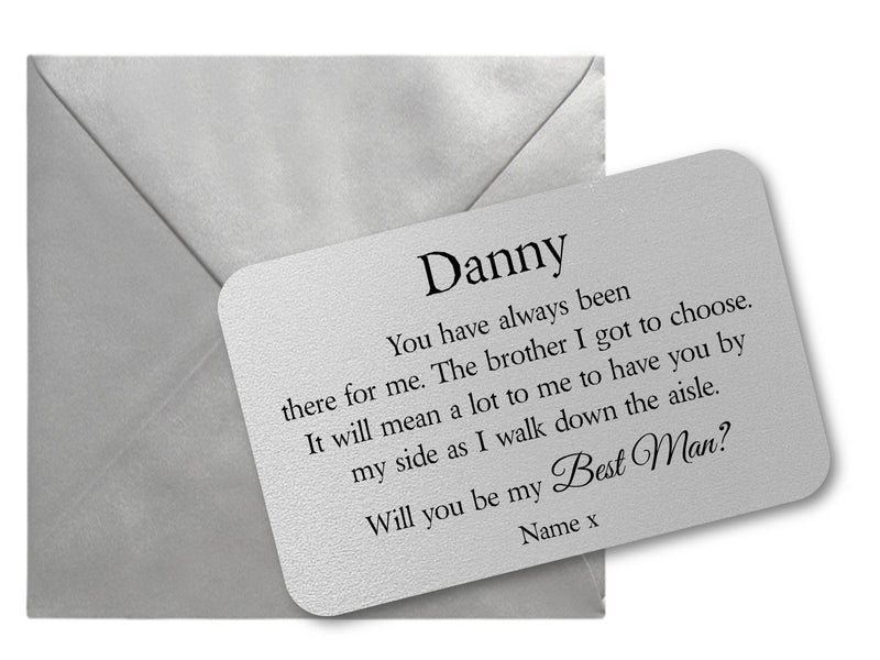 Will You Be My Best Man Wallet Card - PureEssenceGreetings