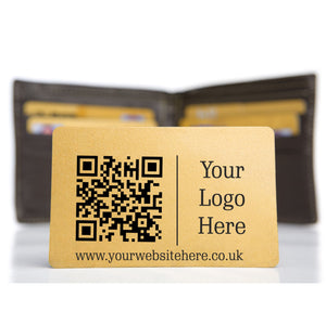 Custom Business Metal Wallet QR Code Scan Card | PEGGY (Copy) Pure Essence Greetings