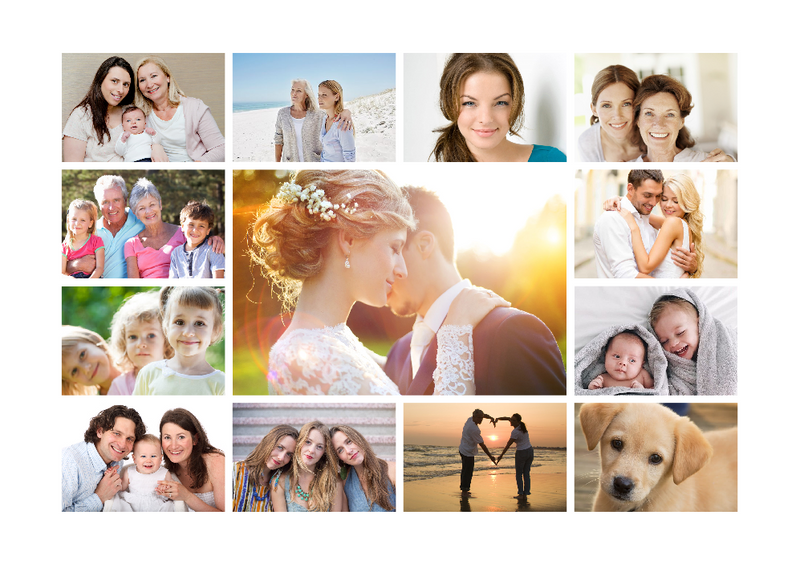 Photo Collage Personalised Poster - PureEssenceGreetings 