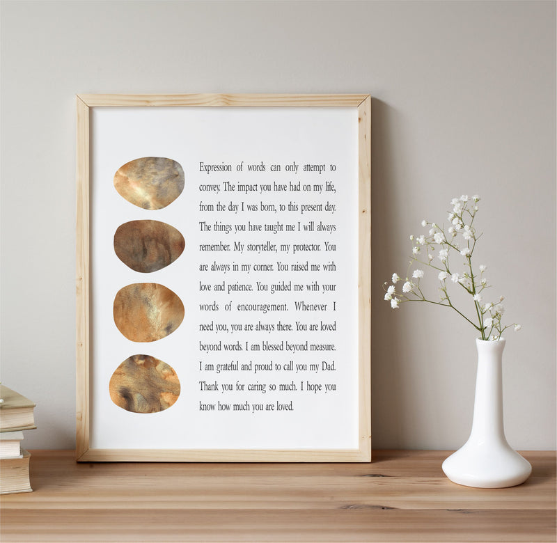 Personalised Framed Dad Poem | You Are Loved PureEssenceGreetings