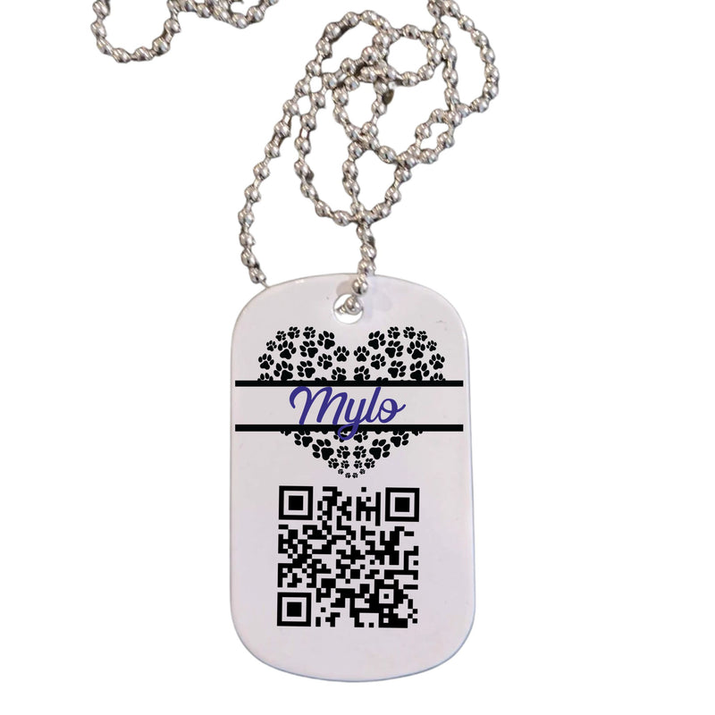 Find Me QR Scan Code Pet Tag Pure Essence Greetings 