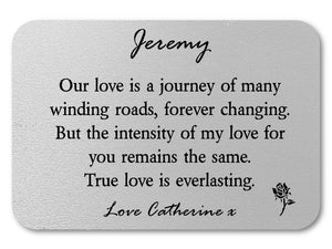 Personalised Love Wallet Card | Evertlasting - PureEssenceGreetings 