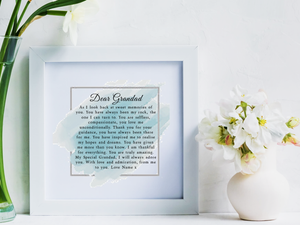 Grandfather Poem Personalised Framed Poem - PureEssenceGreetings