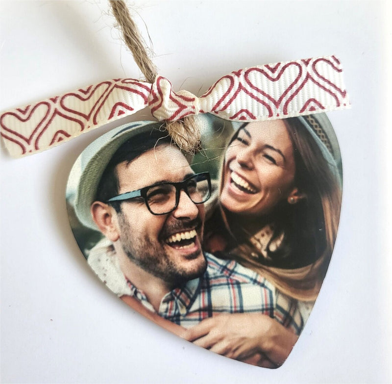 Personalised Heart Photo Keepsake Mini Plaque | Heart Token | Keychain PureEssenceGreetings