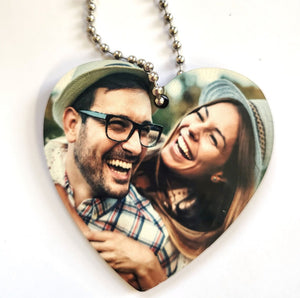 Personalised Heart Photo Keepsake Mini Plaque | Heart Token | Keychain PureEssenceGreetings