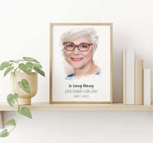 In Loving Memory Personalised Remembrance Photo Frame PureEssenceGreetings