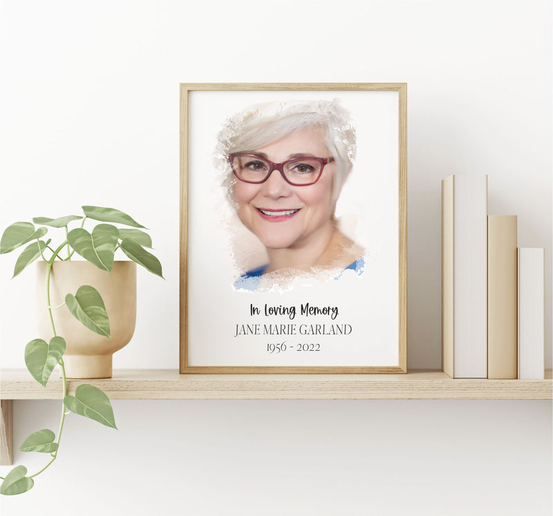 In Loving Memory Personalised Remembrance Photo Frame PureEssenceGreetings