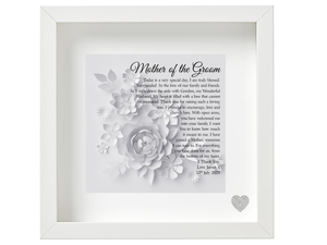 Mother of The Groom Poem Personalised Framed Poem from the Bride - PureEssenceGreetings 