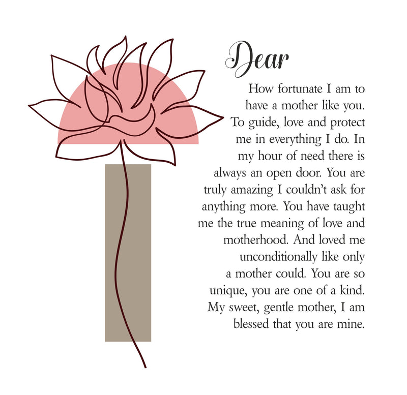 Wonderful Mother - Poem Personalised Print PureEssenceGreetings