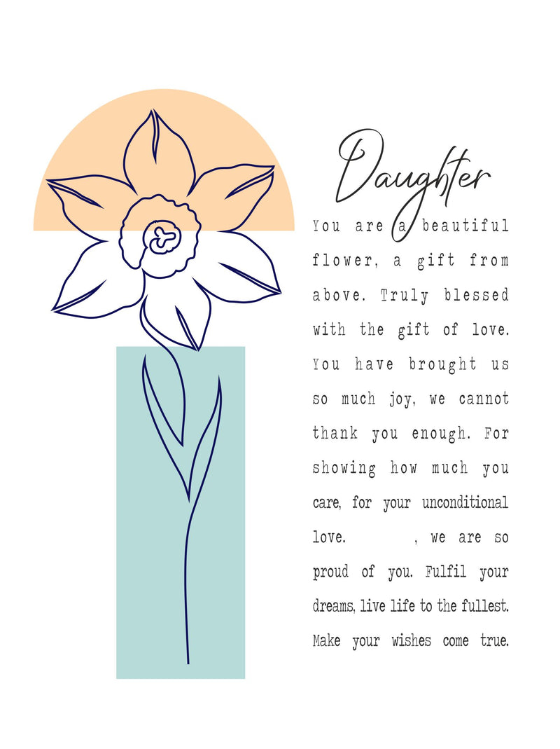 Gift of Love Personalised Daughter Poem | Unframed | Framed PureEssenceGreetings 