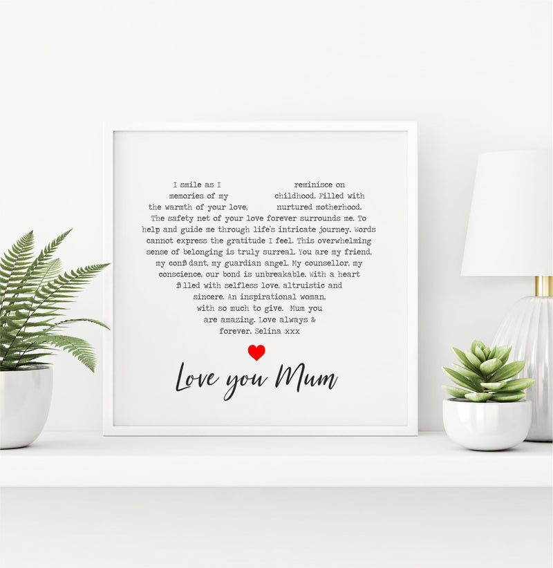 Inspirational Mum Personalised Frame PureEssenceGreetings