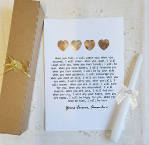 When You Need Me Love Personalised Loved Poem Print PureEssenceGreetings