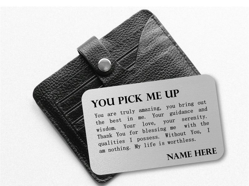 Personalised Prayer Keepsake Mini Card - You Pick Me Up - PureEssenceGreetings