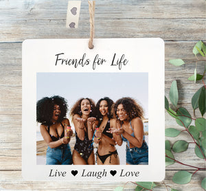 Photo Plaque Gift Tag | Sml - PureEssenceGreetings