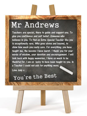 Teacher Plaque   | You're The Best - PureEssenceGreetings