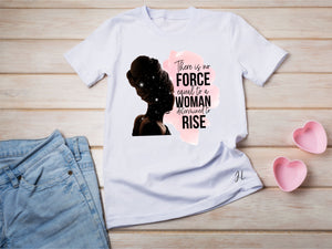 RISE Personalised Woman's T-Shirt PureEssenceGreetings