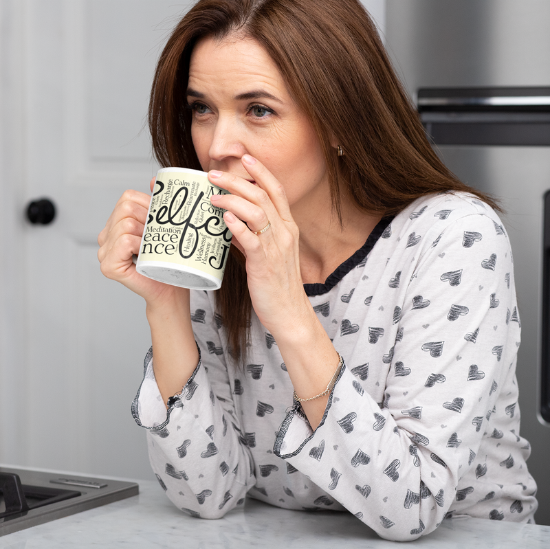 Selfcare WordArt Mugs PureEssenceGreetings