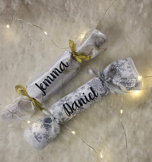 Eco Friendly Reusable Cloth Personalised Christmas Crackers PEGGY