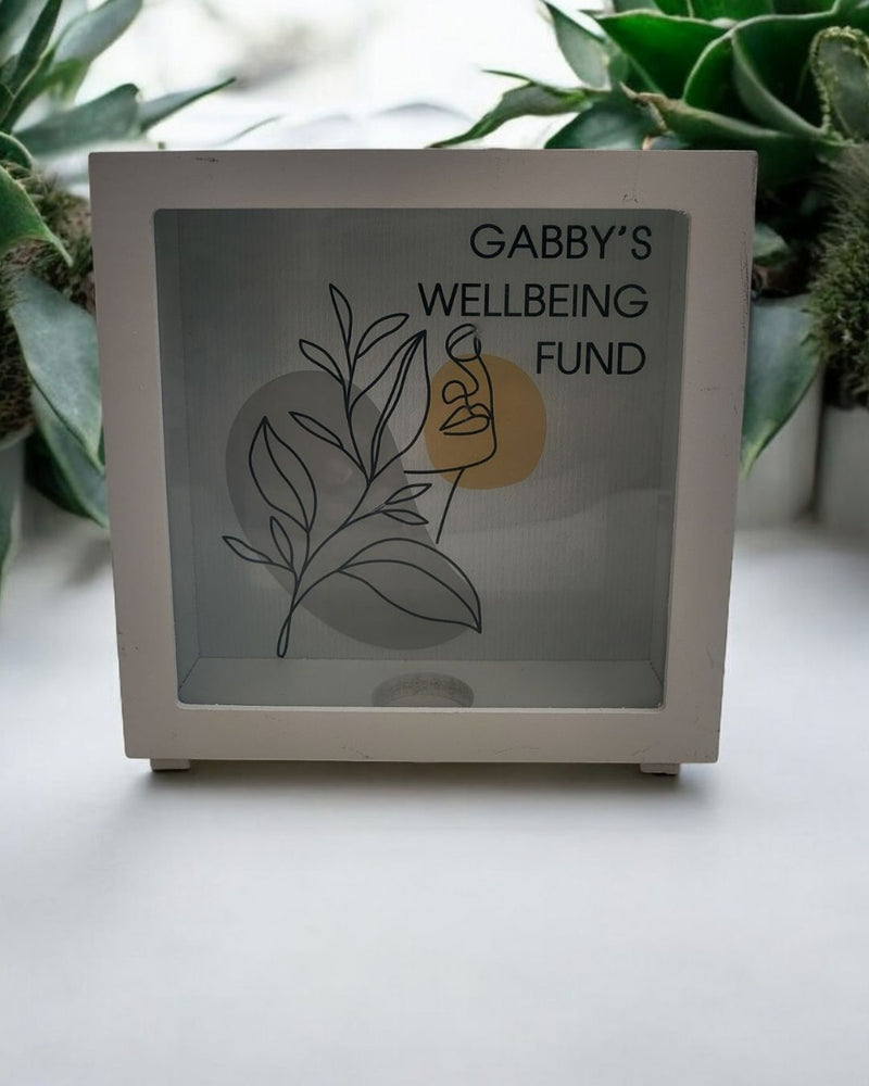 Personalised Welbeing Money Box