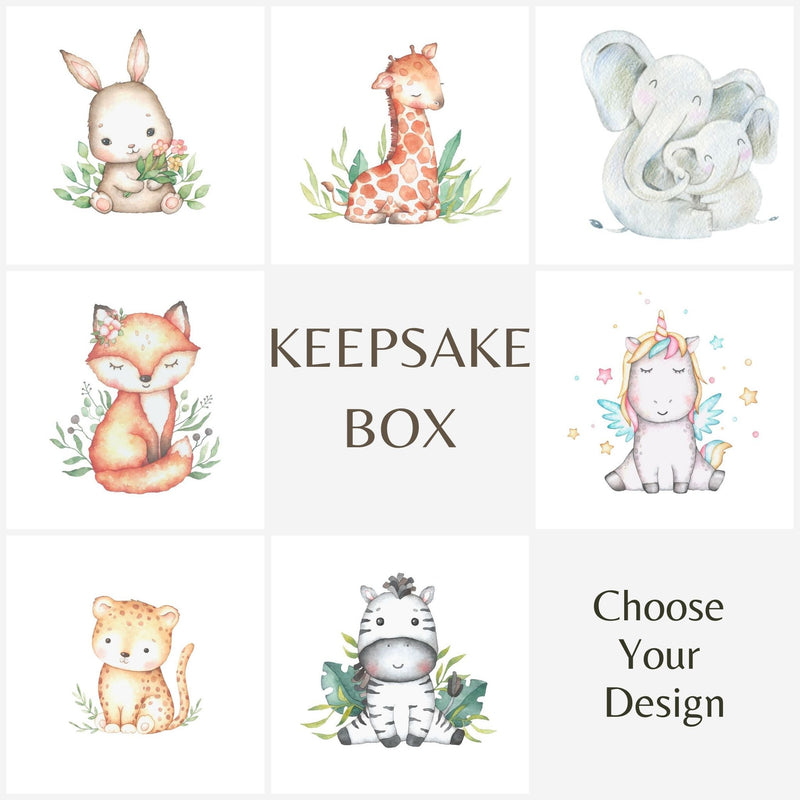 Cute Giraffe Children's Personalised Keepsake Magnetic Box PureEssenceGreetings