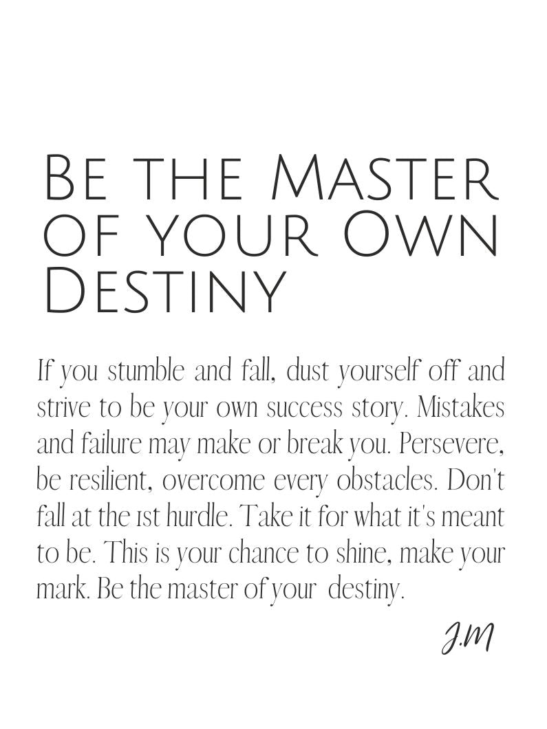 Be the Master of Your Own Destiny - Inspirational Wall Art Pure Essence Greetings