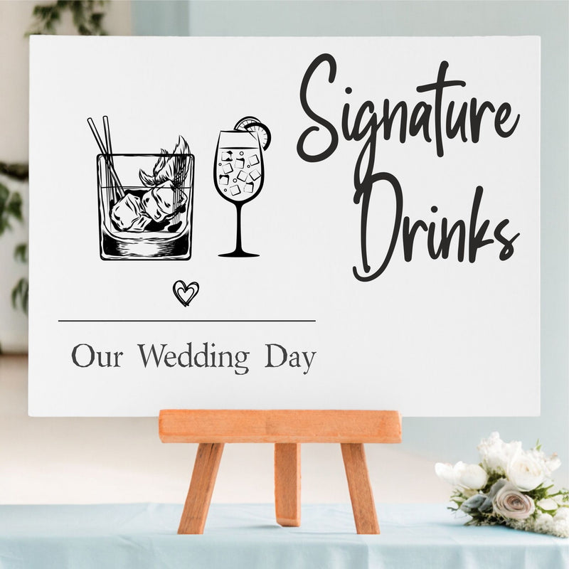 8 Piece White Wedding Table Sign Package | Hire Service (Copy) Pure Essence Greetings