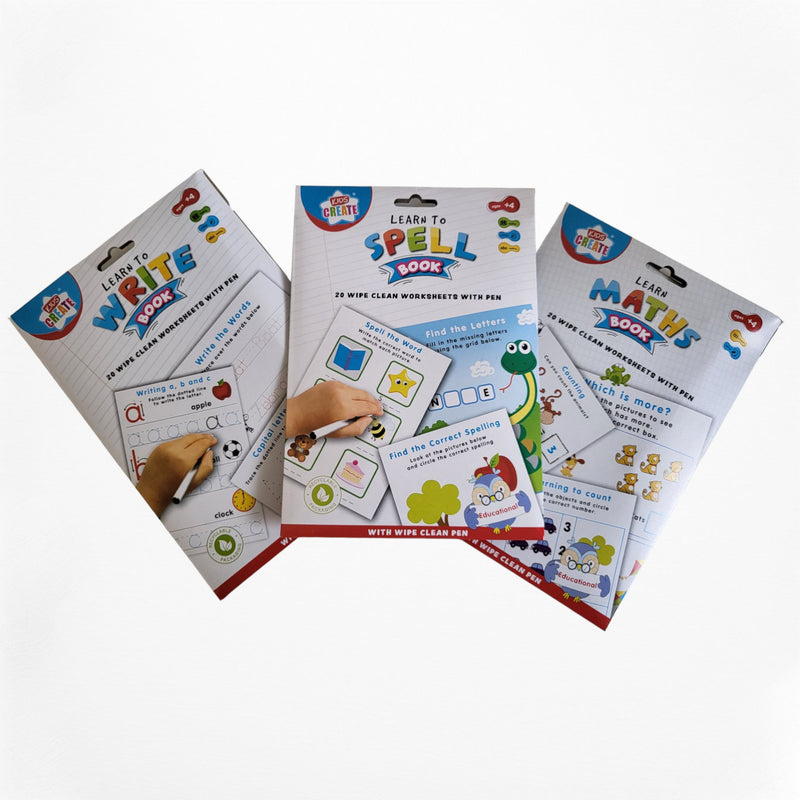 Early Learning Crew Wipeable Worksheets PureEssenceGreetings