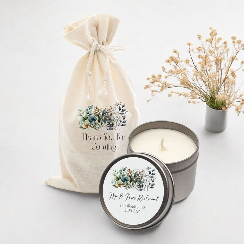 Personalised Wedding Candles Pure Essence Greetings