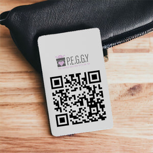 Link-In QR Code Business Wallet Card | Networking Hub Pure Essence Greetings