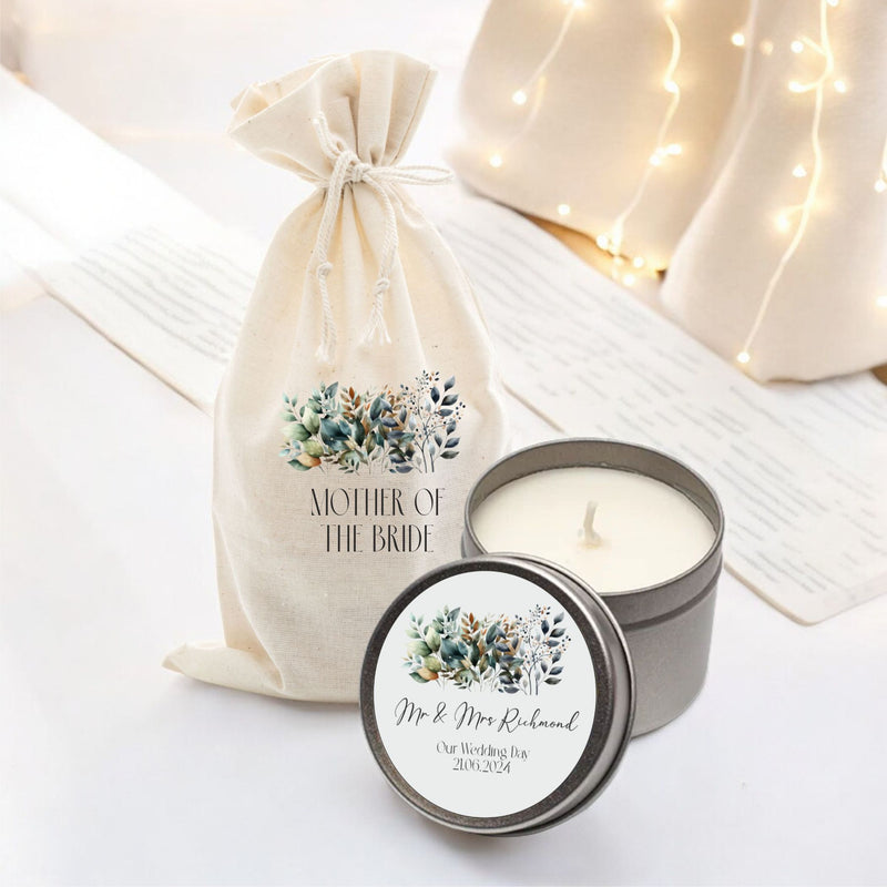 Personalised Wedding Candles Pure Essence Greetings