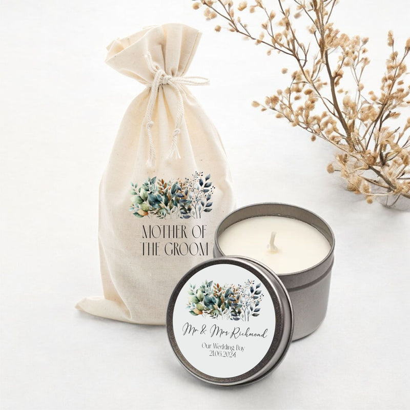 Personalised Wedding Candles Pure Essence Greetings