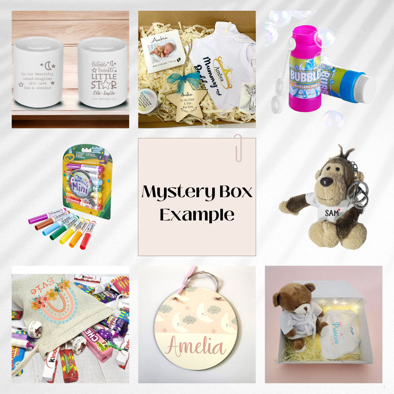 Personalised Mystery Box For Children | Suprise Gift Box | Birthday | Christmas | Starting School | Christening Pure Essence Greetings