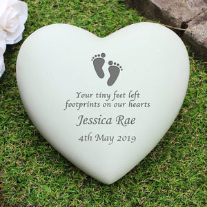 Personalised Teddy Bear Heart Memorial PureEssenceGreetings