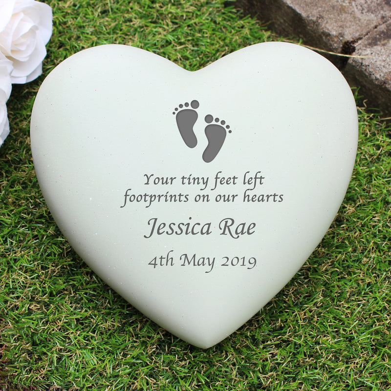 Personalised Teddy Bear Heart Memorial PureEssenceGreetings