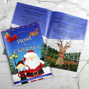 Personalised Boys "It's Christmas" Story Book, Featuring Santa and his Elf Jingles PureEssenceGreetings