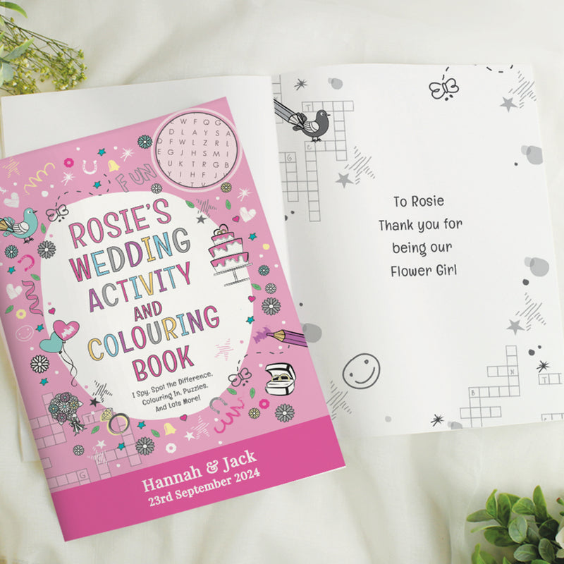 Personalised Wedding Activity Book for Kids&nbsp; Pure Essence Greetings