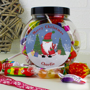 Personalised Santa 'Nice list' Sweet Jar PureEssenceGreetings