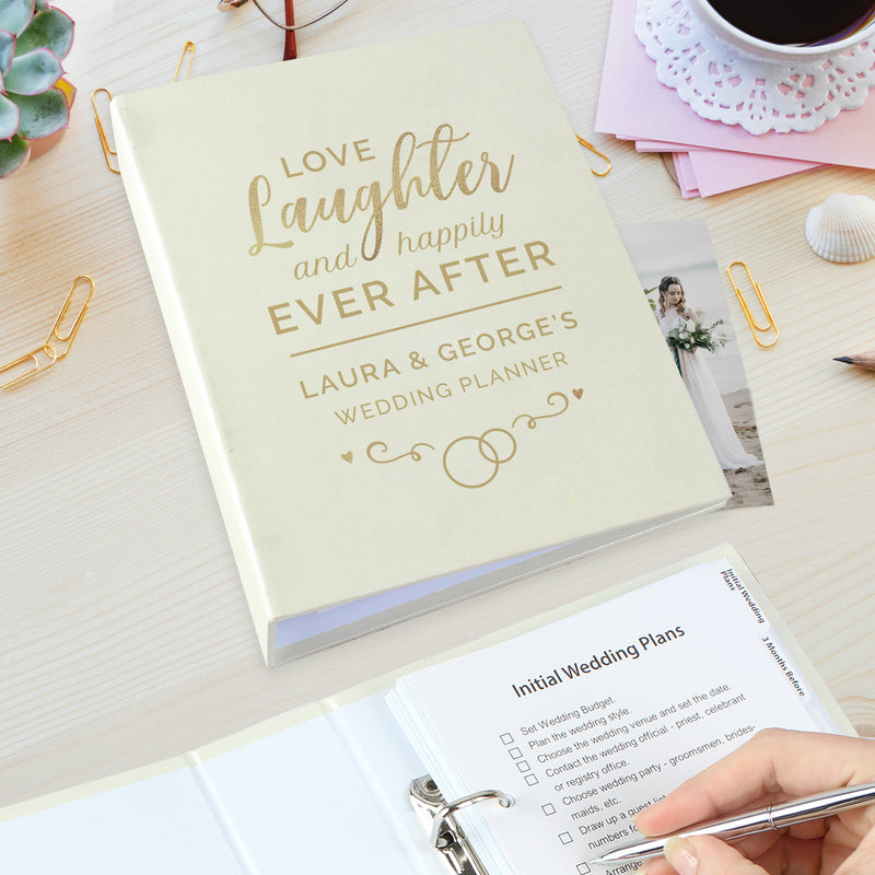 Personalised Happily Ever After Wedding Planner Pure Essence Greetings