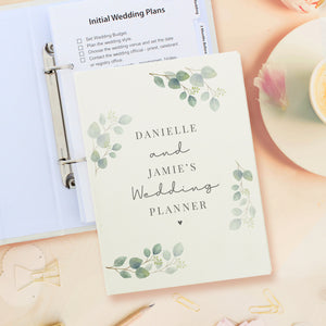 Personalised Botanical Wedding Planner Pure Essence Greetings