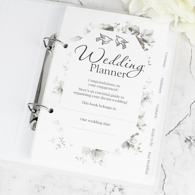 Personalised Botanical Wedding Planner Pure Essence Greetings
